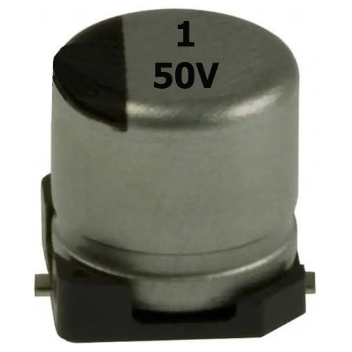 04 Condensadores Electrolíticos Smd 50v 1uf - 105°