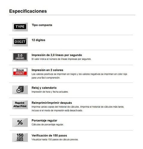 Imagen 4 de 7 de Calculadora Casio Hr-100rc De Escritorio + Transformador