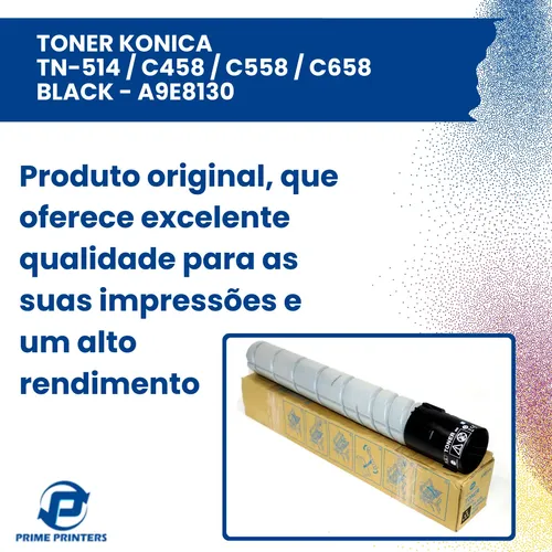 Toner Konica Tn-514 / C458 / C558 / C658 Black - A9e8130