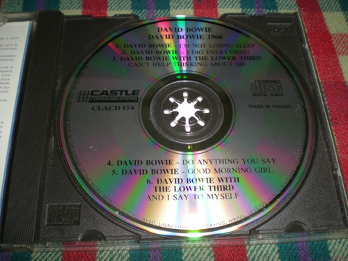 David Bowie / David Bowie 1966 Cd Sello Castle Frances (f1) (Usado)