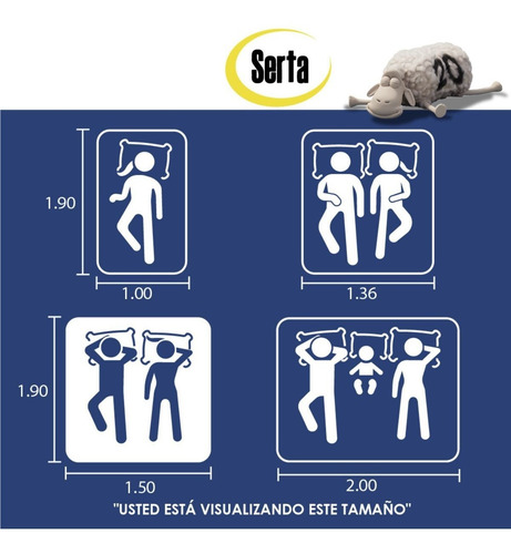 Colchón Queen Size Serta Foam Perfect Antibacterial Fresco