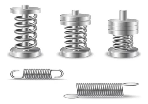 Resortes De Acero Templado(extensión Y Compresión)