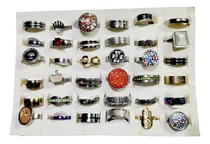 Comprar Anillos Acero Quirúrgico Combo Lote X 36 Unidades Surtidos
