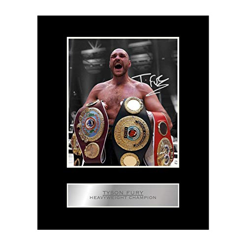 Expositor De Fotos Montado Firma De Tyson Fury, Campeó...