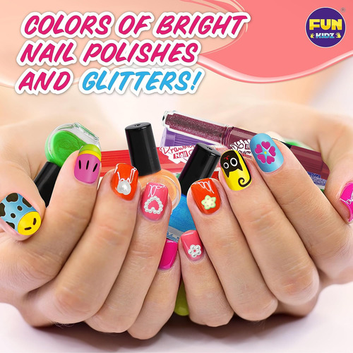 Kit De Esmalte De Uñas Para Niños De 7 A 12 Años, Funkidz Co