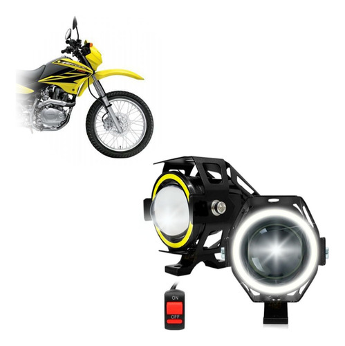 Kit Led Farol Milha Moto Nxr 150 Bros Es 2008 Angel Eye U7