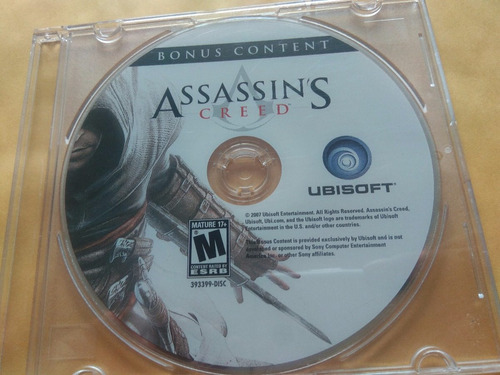 Assassins Creed Bonus Content Playstation 3 Ps3