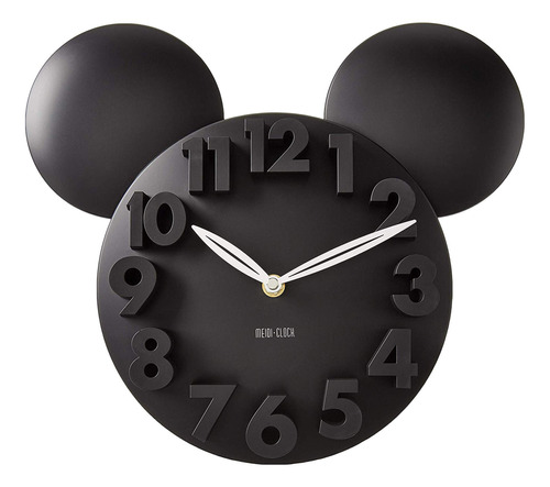 Reloj De Pared Con Diseño De Mickey Mouse Y Números En 3d.