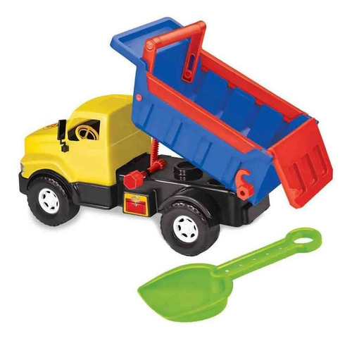 Caminhão Brinquedo Caçamba E Pá Infantil 50cm - Colorido