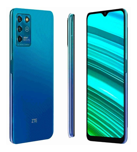 Celular Zte Blade V30 Vita 128gb + 3gb Ram Azul Desbloqueado