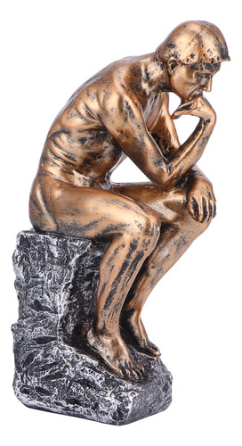 Estatua De Pensador, Escultura De Personaje De Resina De Est