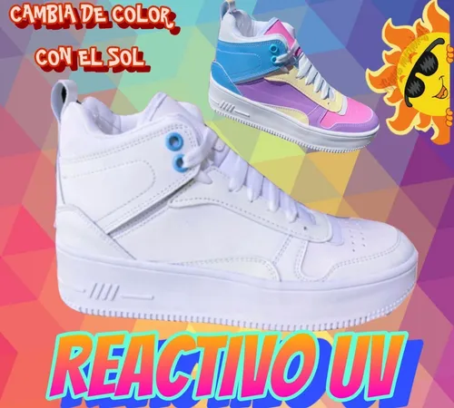Uv Reactive Camaleon Tenis Cambia Color Magic 4073 Env o gratis