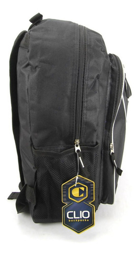 Mochila Clio Escolar Juvenil Costas Clássica Mb6006a Preto