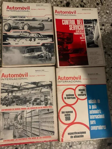 Lote De 24 Revistas Automóvil Internacional Y Americano (Usado)