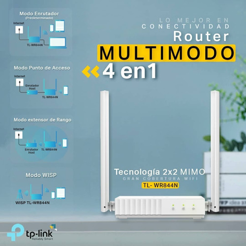 Router Inalambrico Tp-link Tl-wr844n 2 Antenas 300mbps Nuevo