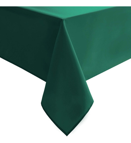 Mantel Verde Esmeralda Para Mesas Rectangulares, Mantel Oblo