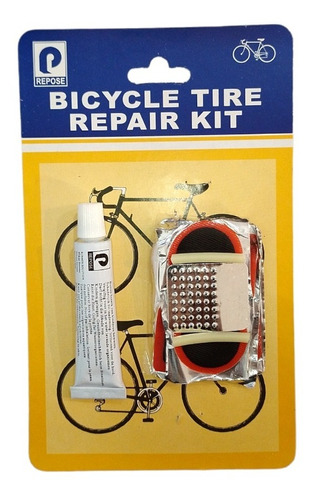 Kit Para Reparar Bicicletas Camara Pegamento + 5 Parches 