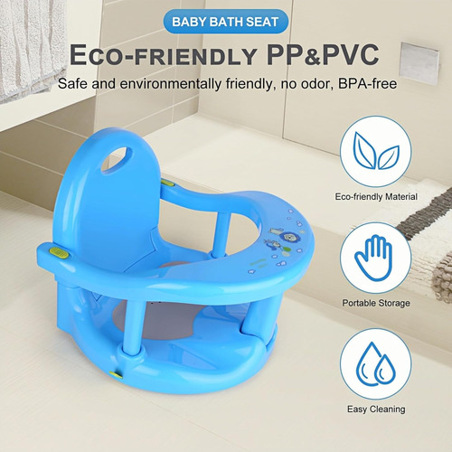 Asiento De Baño Para Bebé, Cómodo Y Seguro, Cojín De Baño Po