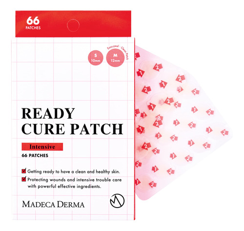 Madeca Derma Ready Cure Patch - Tiras De Limpieza De Poros (