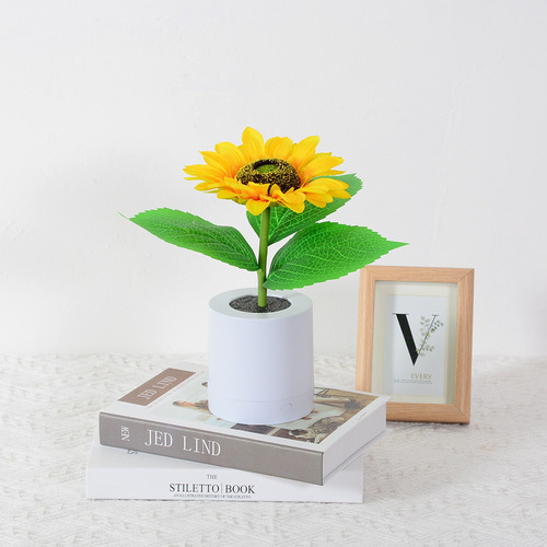 Y Girasol Recargable Led Simulación Habitación Luz De Noche