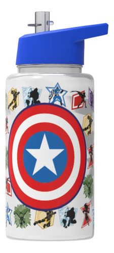 Bel Gioco Straw Top botella deportiva Avengers infantil 500mL