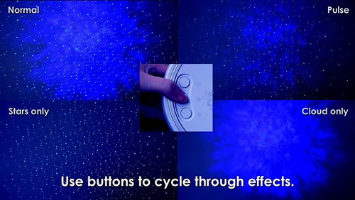 Blisslights Sky Lite - Proyector Láser Con Nube De Nebulosa