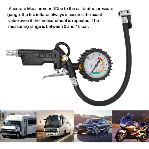 Manómetro De Neumáticos De Coche, Inflador De Neumáticos De