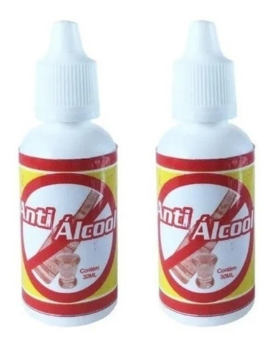 2x Antialcohólica Anti Alcohol Original Para Dejar De Beber Fragancia Neutra Tipo de embalaje Frasco