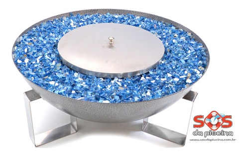 Tocha - 59cm - Cristais Azul Calvert