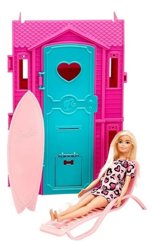 Barbie Surf Studio - Loira Vestido Rosa