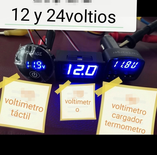 Medidor Voltaje Voltimetro 12 24 