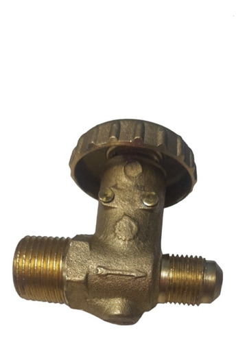 Llave De Paso De Bronce 1/2   Npt X 3/8  Flare. 