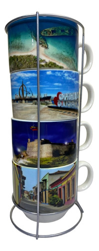 Tazas Apilable 6oz Personalizadas Venezuela Souvenir Regalo 