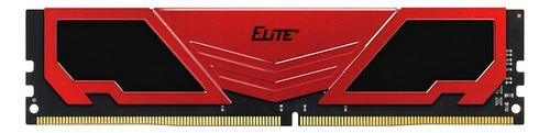 Memória RAM Elite color vermelho/preto  16GB 1 Team Group TPRD416G2666HC1901