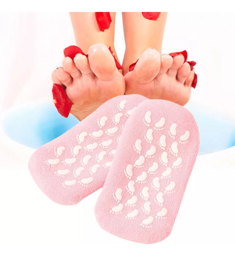 Par De Calcetines Hidratante Exfoliante Spa Gel Reusable 