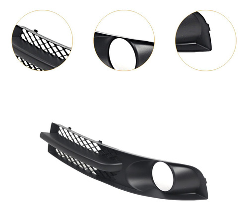 Bumper Fog Light Grill Premium 7m3853684c Compatible Con Vw