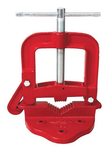 Torno Para Encanador Fixo Nr 2 - Tef-06 - Metalsul Cor Vermelho