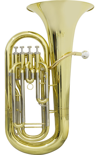 Kit Bombardino De 4 Chaves Ep 340 Ny + Estante Partitura S2 Cor Dourado