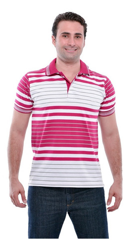 Camisa Polo Plus Size Com Bolso Listrado Masculino Camiseta 