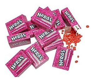 Wonka Nerds Caramelo 60 Mini Cajas De Sabor Fresa Sólo A Los