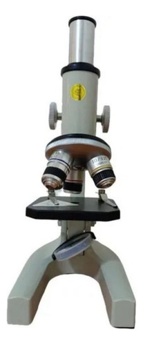 Microscopio Optico Biologico Con Accesorios Blanco