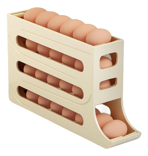 Organizador Automático De Huevos Para Refrigerador Con Rueda