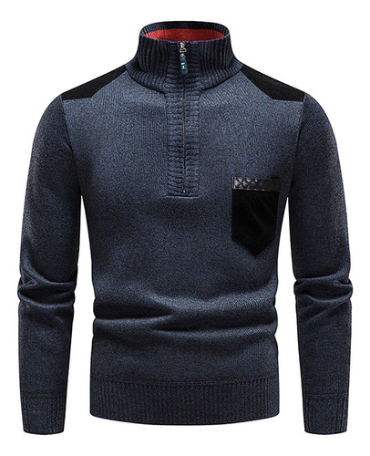 Camiseta G Para Hombre, Invierno Con Medio Bolsillo Con Crem