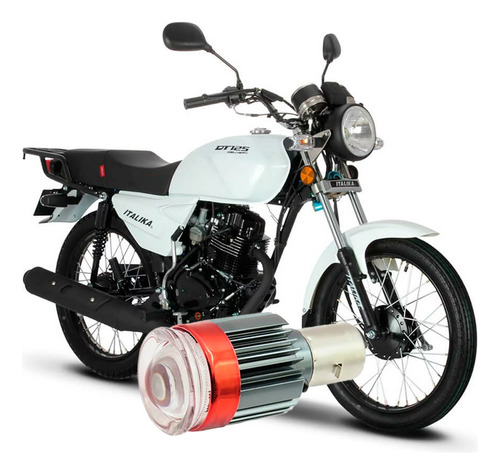 Foco Led Tipo Lupa Moto Italika Dt 150 Delivery Potentes 24w