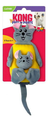 Brinquedo Interativo Kong Rato Queijo E Catnip Para Gatos