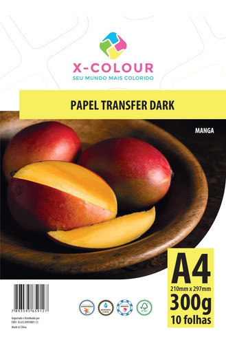 Imagem 1 de 1 de Papel Transfer Dark A4 10 Folhas X-colour
