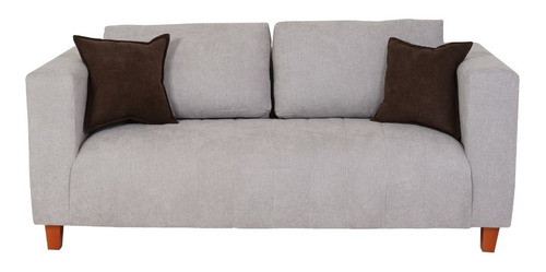 Sofa Boston 3 Cuerpos Gris Plata