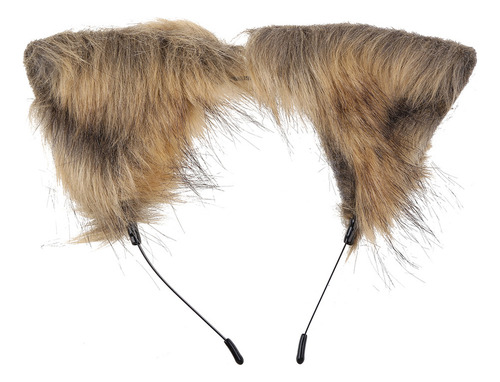 Diademas Con Orejas De Lobo Peludas, Conjunto De Cola De Ani