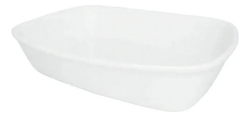 Bandeja de porcelana Bake White Oxford, 26 x 18 x 5,6 cm, 1,5 l