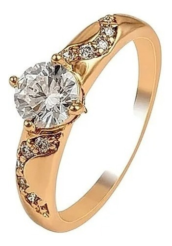 Cyber Off! Anillo Compromiso Aniversario Toque De Oro 18kt 